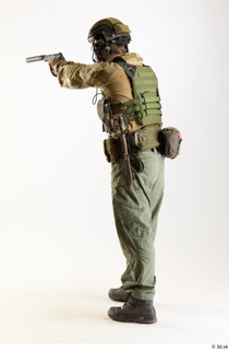 Alex Lee Pose with Pistol shooting standing whole body 0004.jpg